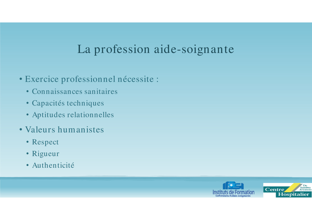 Formation Aides soignants